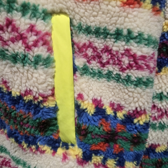 Colourful Fleece Sweater Apres Ski Size Small - Picture 4 of 7